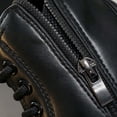 thumbnail image 5 of Girls Lace up Ankle Martin Boots with Side Bow, Little Kids Side Zipper Faux Leather Short Booties Fashion Soft Non Slip Princess Boots for Little Girls Daily Wear Black 11.5 Little Kids(29), 5 of 9