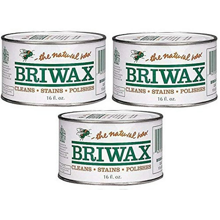 Briwax Furniture Wood Wax Polish (Clear) -3 PacK 