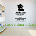 thumbnail image 3 of Capricorn Zodiac Sign Capricorn Horoscope Wants Mastery Master Takes Time Capricorn Water Sign Bedroom Wall Decal Quote Sticker Kids Adult Girls Boys Room Bedroom Wall Decoration Size (30x22 inch), 3 of 3
