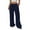 #_001Navy, variant on ASDFVBKG Womens Wide Leg Linen Pants Cozy Elastic Wais Lounge Palazzo Trousers Flowy Casual Loose Fit Beach Travel Pants with Pockets Pink 2XL