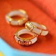 thumbnail image 1 of Anillo de jade hetiano de imitación con incrustaciones bañado en oro, anillo de jade con incrustaciones para mujer y hombre, regalo para pareja, anillo colgante de cola de jade blanco, 1 of 5