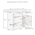 thumbnail image 3 of Crosley Furniture Cutler Faux Marble Top Kitchen Island, 3 of 15