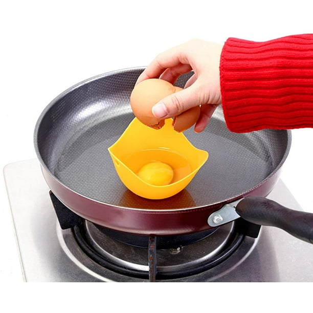 Cribun Egg Poacher Silicone Egg Cooker, Eggs Cups Set Kitchen Gadgets Ring Cup Holder For Air Fryer, Pressure Cooker, Microwave, Instant Pot, Pack Of