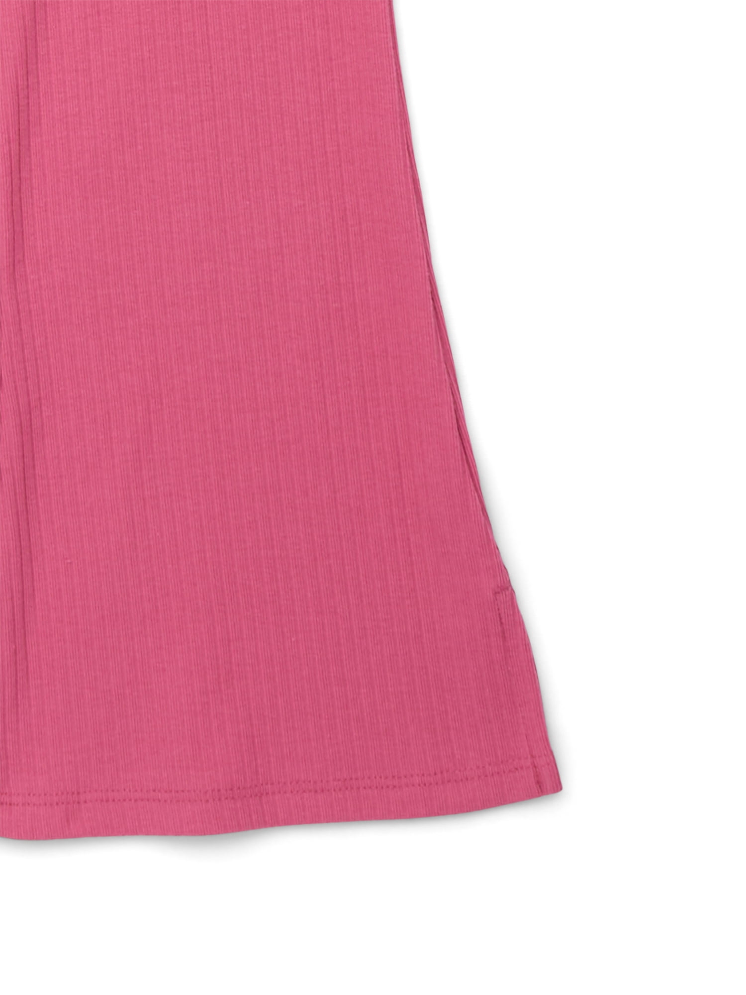 Wonder Nation Girls Ribbed Flare Pants, Sizes 4-18 & Plus