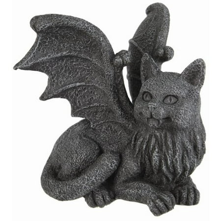 - Winged Cat Gargoyle Computer Topper Shelf Sitter Statue