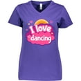 thumbnail image 3 of Inktastic I Love Dancing Dance Teacher Women's V-Neck T-Shirt, 3 of 5