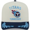 thumbnail image 2 of Men's New Era  Cream/Navy Tennessee Titans 2025 NFL Draft A-Frame 9FIFTY Snapback Hat, 2 of 5