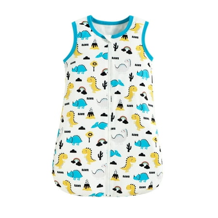

Woshilaocai Sleeping Bag for Infant Baby Girls Boys Cute Cartoon Printed Sleeveless Zipper Wearable Blanket Soft Pajamas Sleepwear