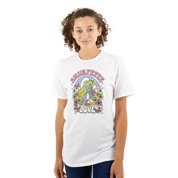 Smurfette Cartoon Love Spring Season Women's Graphic T Shirt Tees Brisco Brands S