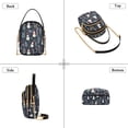 thumbnail image 3 of FORMRS Crossbody Bag for Women Quilted Travel Shoulder Cell Phone Purse with Chain Strap Handbag, Jolly Snowman, 3 of 7