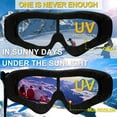thumbnail image 3 of 2-Pack Snow Sports Goggles Ski Goggles Skate Glasses with UV Protection Windproof, 3 of 4