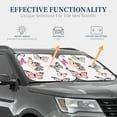 thumbnail image 4 of Balery 2 Piece Beautiful Butterfly Car Windshield Sun Shade|Foldable Front Windshield Shade for Car Front Window for Most Sedans SUV Truck-Large, 4 of 7