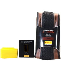 Pirelli Cinturato GRAVEL H Classic 50-622 (700x50c) Gravel Bicycle Tire Scorpion SmarTUBE 46/58-622 Presta 42mm - 1 Pack