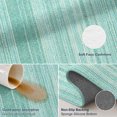 2x6 Runner Rug, Rustic Teal Green Low Pile Washable Rugs for Hallway ...