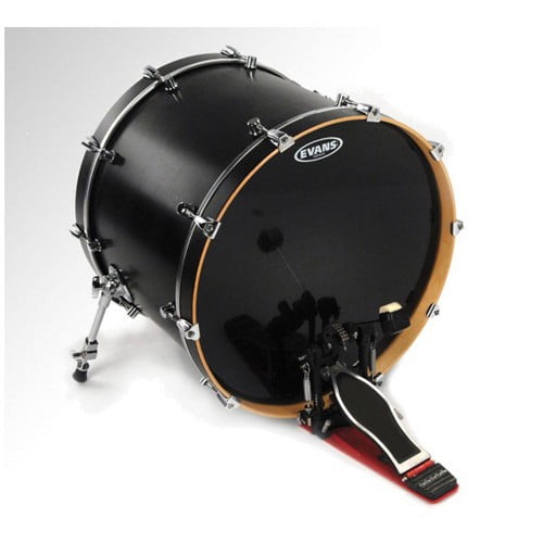 Evans Hydraulic Black Bass Drum Head, 22 Inch