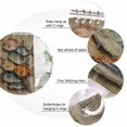 thumbnail image 3 of Coastal Nautical Bathroom Shower Curtains with 12 Hooks Polyester Waterproof Shower Curtain for Stalls and Bathtubs Summer Ocean Vintage Fishes Print Decorative Bathroom Privacy Curtain 72x78 Inches, 3 of 9