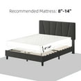 thumbnail image 7 of ChaoLink Queen Size Bed Frame with Adjustable Headboard, Linen Upholstered Platform Bed Frame with Strong Wooden Slats, Mattress Foundation, No Box Spring NeededDark gray (YS-188-5), 7 of 7