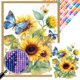 thumbnail image 1 of Pintura de diamante 5D DIY, cuentas cuadradas completas, decoración de flores con taladro AB parcial, 35x45cm, 1 of 9
