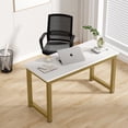 thumbnail image 4 of 55" Large Computer Desk, Modern Simple Style Study Writing Desk, Study Table Laptop Table for Home Office, 4 of 9
