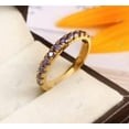 thumbnail image 2 of Tanzanite Wedding Band Ring Bridal Band Ring Stackable Ring925Silver Women Stacking ring matching band promise ring Bridesmaid Jewelry Gift, 2 of 2