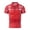 Red, variant on Man Print Top Collared Henley Turtleneck Neck Blouse for Mens Short Sleeve Track Athletic Casual Running Fishnet Striped Summer Fall Shirt Button 2026 Clothing XL