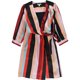 thumbnail image 1 of bar III Vestido Cruzado a Rayas para Mujer, Multicolor, X-Small, 1 of 2