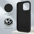 thumbnail image 5 of CellEver Heavy-Duty Silicone Case for iPhone 13 Pro Max - Two Shatterproof Glass Screen Protectors, Military Drop Protection, Scratch-Free Interior, Black, 5 of 9