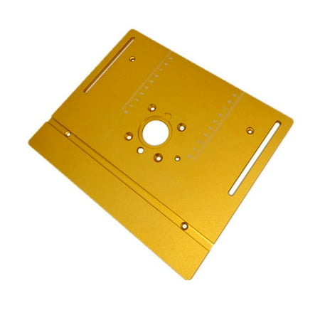 

bakelite milling table Router Table Insert Plate for Woodworking Table Saw Guide Fence Sliding Brackets-Gold