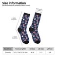 thumbnail image 2 of KLL USA Stars Print Cool Socks Men's Women's Crew Socks Funny Crazy Novelty Stockings, 2 of 6