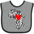 thumbnail image 3 of Inktastic Black History Month Ink Print African Heart Boys or Girls Baby Bib, 3 of 4