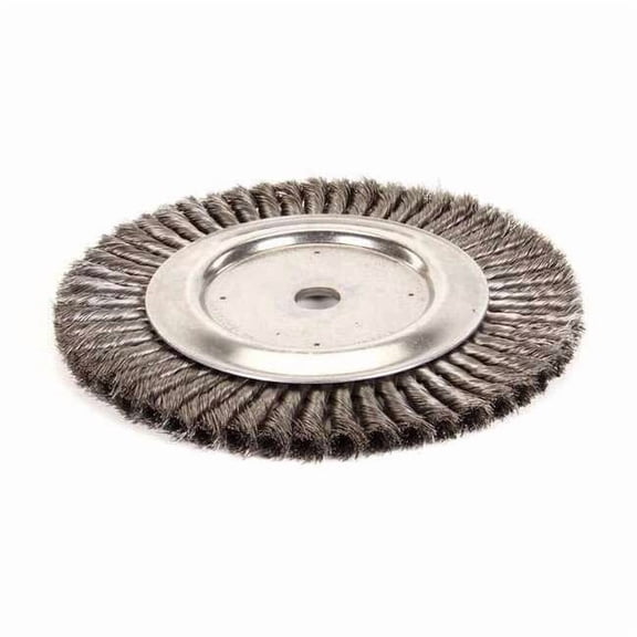 Weiler Twist Wire Wheel Wire Brush, Arbor, 10" 90862