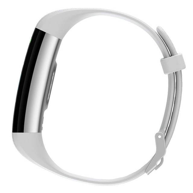 Runmifit Bracelet Intelligent Bracelet de Fréquence Cardiaque Bracelet Intelligent Étanche Bracelet de Pression Étanche Bracelet de Température Corporelle, Gris Clair