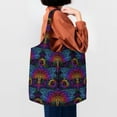 thumbnail image 4 of Wukai Indian Mandalas Dragonfly Sturdy and Stylish Reusable Canvas Tote Bag: Eco-Friendly, Heavy-Duty Grocery Shopping Bag with Reinforced Handles, 4 of 7