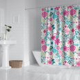 thumbnail image 2 of Pioneer Flower Floral Print Pattern Shower Curtain 72"x72" ,Bathroom Decorative Shower Curtains Set with 12 Hooks,Modern Waterproof Washable Shower Curtain, 2 of 6
