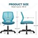 thumbnail image 3 of Songqin Kids Cute Office Chair Low-Back Armless Study Chair w/Lumbar Support Adjustable Height for Children in Bedroom School, Turquoise, 3 of 11