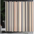 thumbnail image 3 of Ambesonne Pastel Shower Curtain, Pattern of Stripes Classic, 69"Wx75"L, Persian Orange, 3 of 4