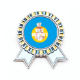 thumbnail image 1 of White Valentine Day Insignia broche Medalla ganadora, 1 of 3