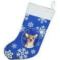 thumbnail image 2 of Carolines Treasures RDR3011-CS 11 x 18 In. White Snowflake Chihuahua Christmas Christmas Stocking, 2 of 2