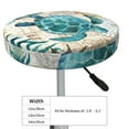 thumbnail image 4 of Round Bar Stool Seat Covers, Watercolor Sea Turtle Elastic Round Chair Cover Stool Seat Slipcover Bar Stool Cushions Round Pad for 12-14 inch, 4 of 7