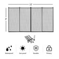 thumbnail image 2 of Costway In-Ground Swimming Pool Safety Fence Section Accidental Drowning Prevent 4'x12', 2 of 10