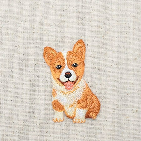 Dog - Pets - Corgi Puppy - Iron on Embroidered Patch (Best Place To Put Thrive Patch)