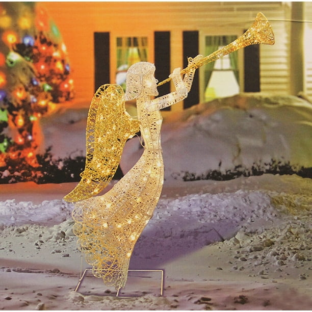 48 Glittered Trumpeting Angel Lighted Christmas Yard Art Decoration Com - Peanuts Outdoor Christmas Decorations Home Depot 48 Glittered Trumpeting Angel Lighted Christmas Yard Art Decoration Com - Peanuts Outdoor Christmas Decorations Home Depot
