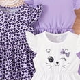 thumbnail image 5 of Gibobby Little Girl Summer Dresses 3 Pack Ruffled Floral Flutter Sleeveless Summer Outfits For 3t 4t 5t 6t 7t 8t Girl Dailywear(9-18 Months,Grey), 5 of 8