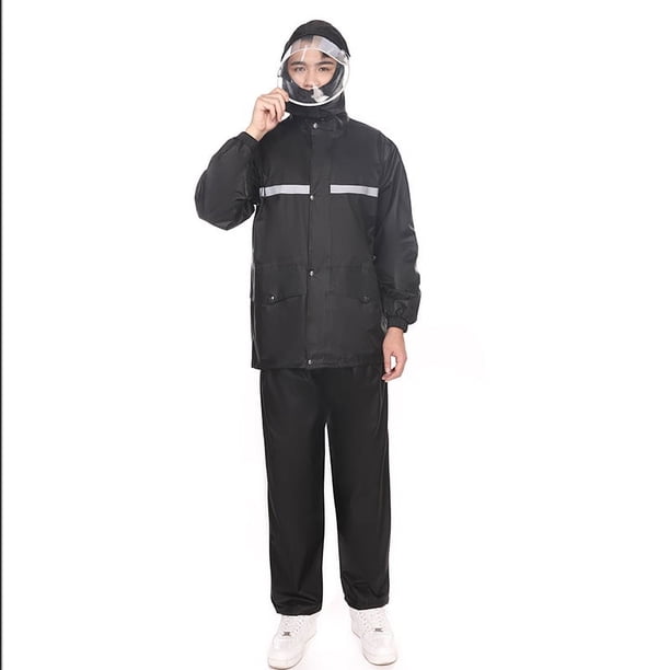 Conjunto de pantalones impermeables para lluvia divididos para hombres y mujeres, antilluvia, para llevar, para motocicleta, ligero, de moda, poncho para vehículo eléctrico de cuerpo