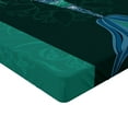 thumbnail image 2 of Ambesonne Mandala Fitted Sheet, Hand Drawn Mermaid, Queen Size, Violet Blue Jade Green, 2 of 3
