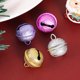 thumbnail image 3 of Cascabeles coloridos de diseño esmerilado para fiesta, decoración de árbol de Navidad para mascotas, manualidades DIY, accesorios hechos a mano, 22mm, 10 piezas, 3 of 3