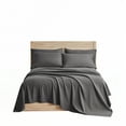 thumbnail image 7 of (2 pack) Serta So Soft 4-Piece Dark Gray Sheet Set, King, 7 of 7