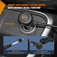 thumbnail image 2 of Nilight Emergency Strobe Lights Windshield Hazard Warning Safety Flash Lights with Suction Cups Super Bright LED Lights Amber White, 2 of 7