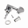 thumbnail image 3 of TABLZONE Acoustic Guitar Replacement Parts 1 Set Gear Driven Tuning Pegs Silver, 3 of 5