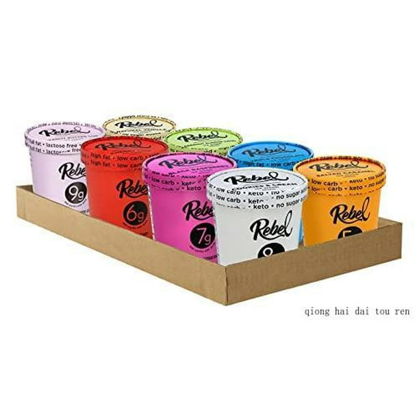 ice cream low carb, keto "the maverick" mixed case (8 pints